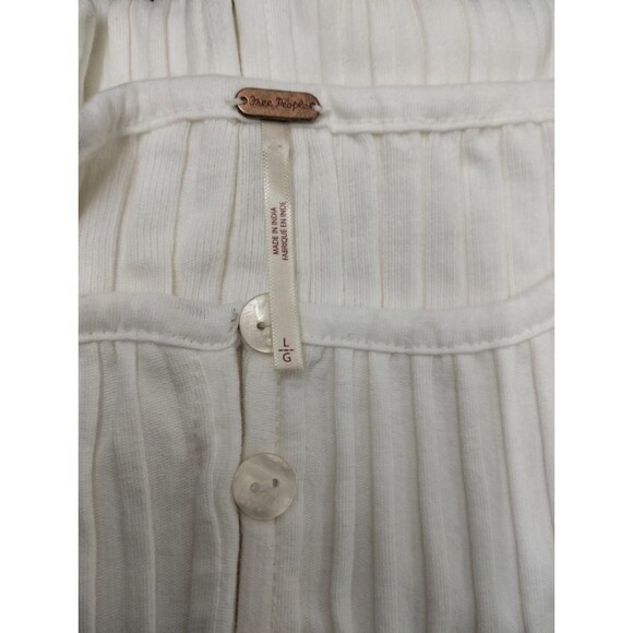 Free People Tilly Vest Blouse Top Knit Ribbed Buttondown Sleeveless L NEW 280660 - Picture 10 of 10